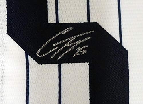 New York Yankees Gleyber Torres İmzalı Beyaz Görkemli Serin Taban Forması Boyut L Beckett BAS Stok 159242