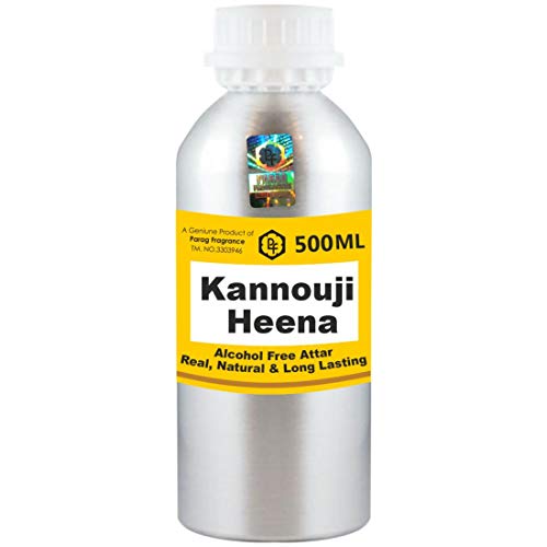 Parag Kokuları Kannouji Heena Attar 500 ml Toptan Paketi Attar (Alkol Ücretsiz, Uzun Ömürlü Attar Erkek - Kadın ve Dini Kullanım