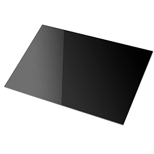 SEHOI 4 Paket 12x16x1 / 8 İnç Siyah Pleksiglas Levha, siyah Döküm Akrilik Levha, Pleksiglas Paneller için DIY Malzeme, fotoğraf,