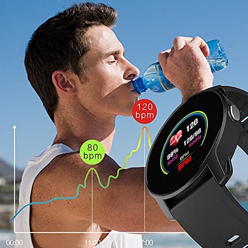 Niaviben akıllı bluetooth saat Çağrı Sağlık ve Fitness Smartwatch 1.3 İnç 2.5 D Yüksek Çözünürlüklü Büyük Ekran Hayat Su Geçirmez