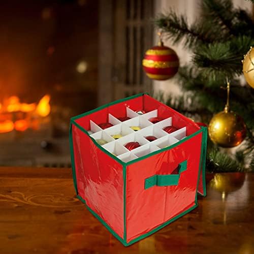 Noel Süsler saklama kutusu ile Ayarlanabilir Bölücüler Mağaza kadar 64 Tatil Dekorasyon Noel Aksesuarları Konteyner Noel saklama