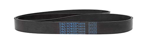 D & D PowerDrive 400L1 Poli V Kayışı 1 Bant, Kauçuk
