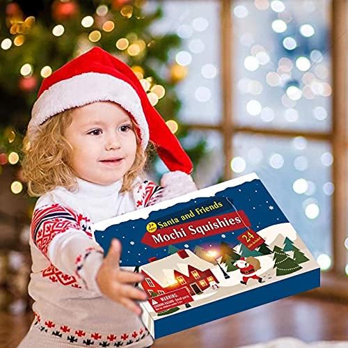 Advent Takvimi-2021 Çocuklar için, 24 Gün Sürprizler Kıpır kıpır Oyuncaklar Toplu Noel Tatili Geri Sayım Advent Takvimleri