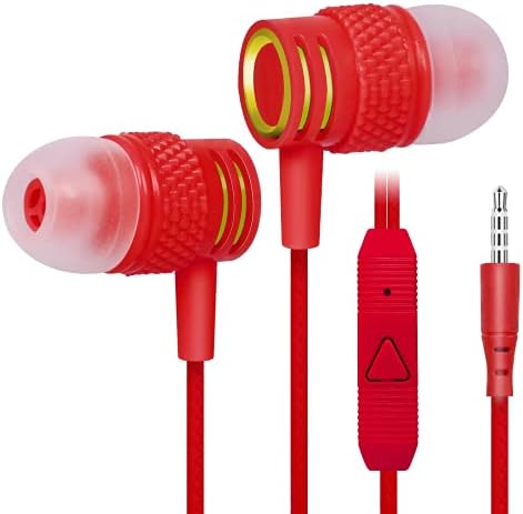 4 Set UrbanX R2 Kablolu kulak içi mikrofonlu kulaklıklar için verykool s5527 Alfa Pro ile Arapsaçı-Ücretsiz Kordon, Gürültü