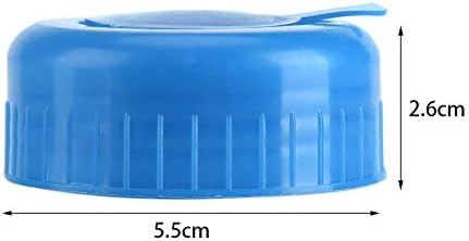 Delaman Su Şişesi Kapağı, İçme Suyu Şişesi Vidalı Kapak Değiştirme Sıçrama Kapakları Kapak Su Şişesi Kapakları, 5 Adet, Mavi