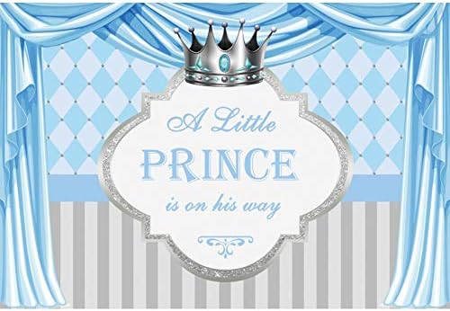 DORCEV Yolunda Küçük Bir Prens Zemin Prens Tema Erkek Doğum Günü Partisi Erkek Bebek Duş Arka Plan Karikatür Mavi Perde Çizgili