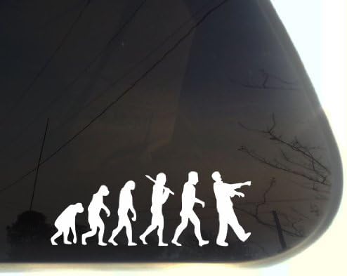 Zombi Evrim Sticker Çıkartma Dizüstü Araba Dizüstü 8 (Beyaz)