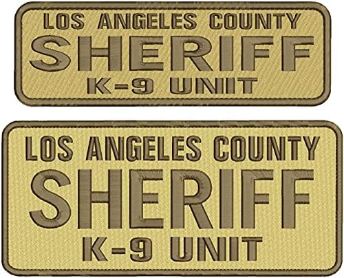 İşlemeli Yama-Kadınlar için Yamalar Adam-LA County Şerif K-9 Birimi