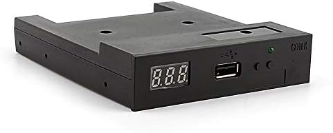 Qiter USB Disket ve Teyp Sürücüsü Emulator, 3.5 1000 Disket Sürücü USB Emulator Simülasyon Müzikal Klavye için Siyah