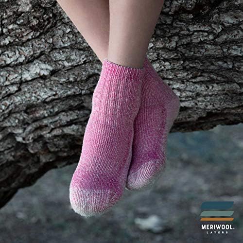MERİWOOL Merinos Yünü Çocuk yürüyüş çorapları Çocuklar için 3 Çift