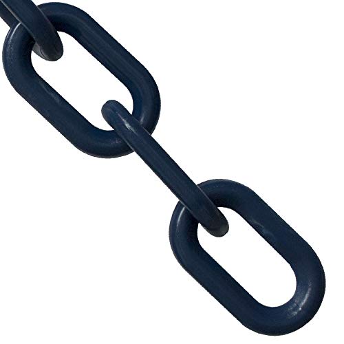 Mr. Chain Plastik Bariyer Zinciri, Kobalt Mavisi, 1 İnç Bağlantı Çapı, 25 Fit Uzunluk (10066-25)