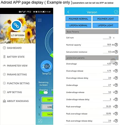 3 S 12 V veya 12.6 V 14.6 V 4 S Lifepo4 akıllı Bluetooth BMS ile RS485 ve UART Iletişim 20A 30A Sabit Akım (4 S Li İon 30A