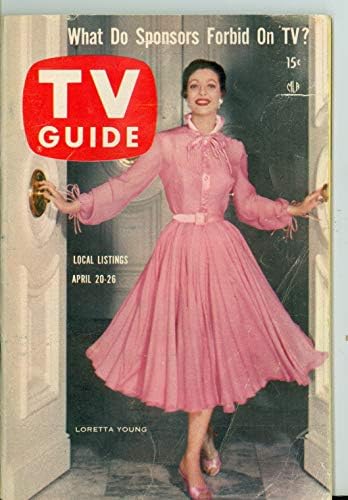 1957 TV Rehberi Nisan 20 Loretta Young-Washington-Baltimore Baskısı Çok İyi (10 üzerinden 2 1/2) Mickeys Pubları tarafından