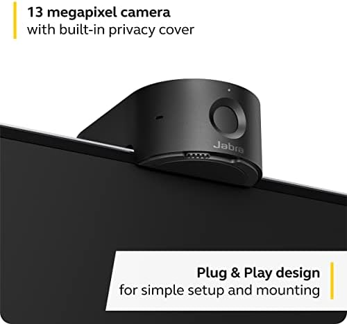 Jabra PanaCast 20 4K Video Konferans Kamerası - Yapay Zeka Destekli 4K Ultra HD, Akıllı Zoom ve Aydınlatma Optimizasyonuna