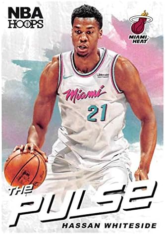 2018-19 NBA Nabzı Çemberler 13 Hassan Whiteside Miami Heat Panini tarafından yapılan Resmi Ticaret Kartı