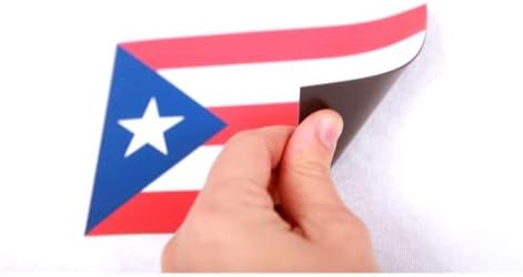 Mıknatıs Me Up Porto Rikolu Bayrağı Araba Mıknatıs Çıkartması-4x6 Ağır Araba Kamyon SUV için
