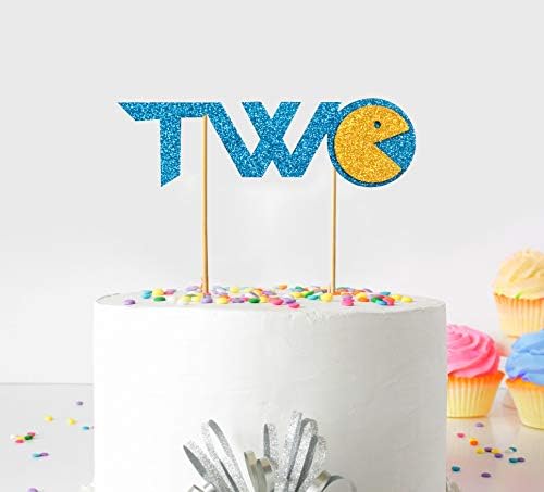Seyal ® Doğum Günü Partisi Dekorasyonu-İki Pacman Hayalet Kek Topper
