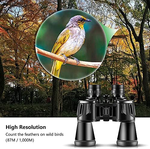Dürbün 12X50 Su Geçirmez Kompakt Gece Görüş ile, süper Net MYK BAK4 Prizma Lens Dürbün Kuş Gözlemciliği Yürüyüş Açık Avcılık