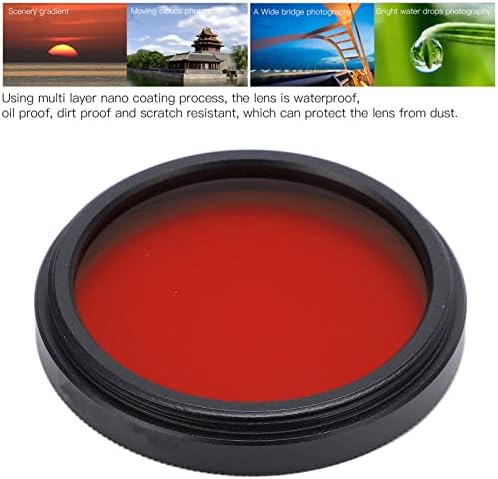 CHİCİRİS Tam Renkli SLR Kamera Lens Filtresi, Kamera için Tam Renkli Lens Filtresi Toz Direnci (Turuncu)