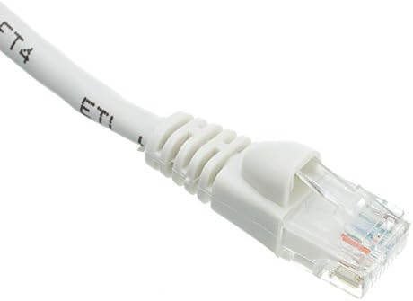 eDragon Cat5e Snagless / Kalıplı Önyükleme Ethernet Yama Kablosu, (1 Feet/0.3 Metre) Beyaz