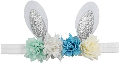 Kewl moda bebek kızın bahar çiçek kafa bandı tavşan kulakları kafa bandı Paskalya fotoğraf seyahat festivaller için