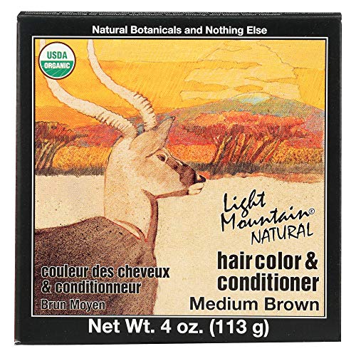 Açık Dağ Doğal Saç Rengi ve Saç Kremi, Orta Kahverengi, 4 oz (113 g) (3'lü Paket)