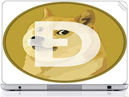 MWCustoms Dizüstü Vinil Çıkartması Sticker Cilt Baskı Dogecoin Chromebook 14-x010nr uyar