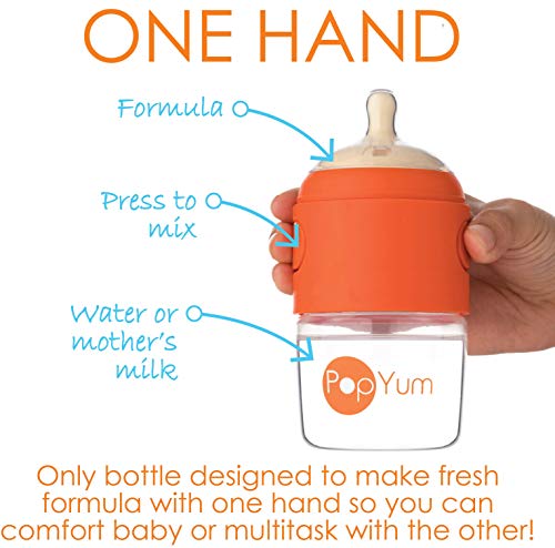 PopYum 9 oz Anti-Kolik Formül Yapımı / Karıştırma / Dağıtıcı Bebek Şişeleri, 3'lü Paket