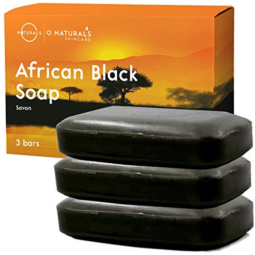 O Naturals 3 Barlar Afrika Siyah Sabun Akne Sorunlu Cilt Organik Maddeler Lüks Doku Üçlü Öğütülmüş Bar Sabun Nemlendirici Shea