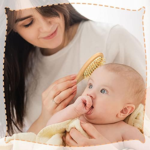 Yeni Doğanlar, Bebekler ve Küçük Çocuklar için 3 Adet Bebek Saç Fırçası ve Tarak Seti Beşik Kapağı ve Masaj, Bebek Duşu ve