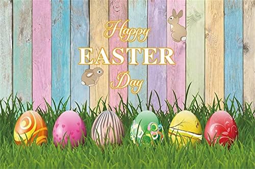 Mutlu Paskalya Günü Zemin, 12x10ft Bahar Yeşil Çim Renkli Yumurta Photograohy Zemin, Çocuklar Paskalya Parti Portre Arka Plan,