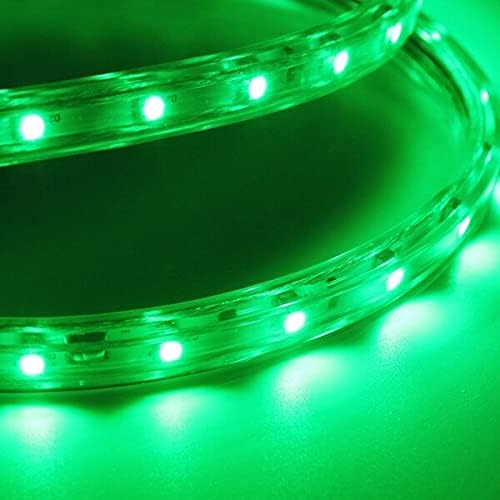 1 M 3.5 W su geçirmez IP67 SMD 3528 60 LED şerit halat ışık Noel partisi açık AC 220 V (Renk: Yeşil)