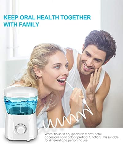 Diş Telleri Diş Temizliği için diş duşu, Aile için 600 ML Su Toplama Diş Temizleyici, Köprüler ve Diş Eti Bakımı, 10 Su Basıncı