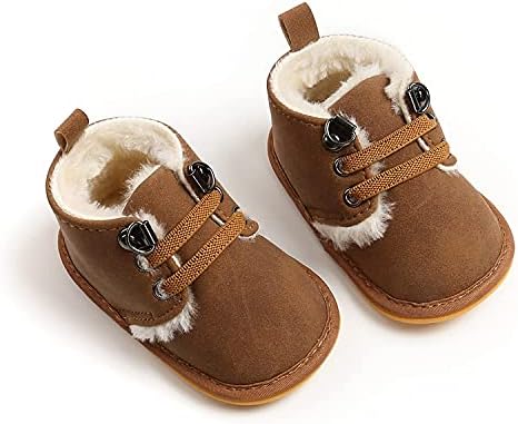 TAREYKA Bebek Patik Bebek Bebek Kız Erkek Ayakkabı Kış Yenidoğan Kauçuk Anıt-Kayma Taban Ayakkabı Toddler Lace Up Prewalker