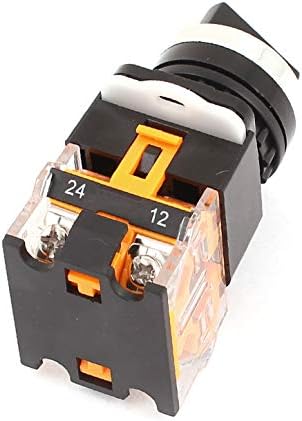 X-DREE Uı 380V Ith 10A DPST 2 Konumlu Döner Seçici Mandallama Düğmesi Anahtarı (Uı 380 - V Ith 10A DPST Interruttore a pulsante