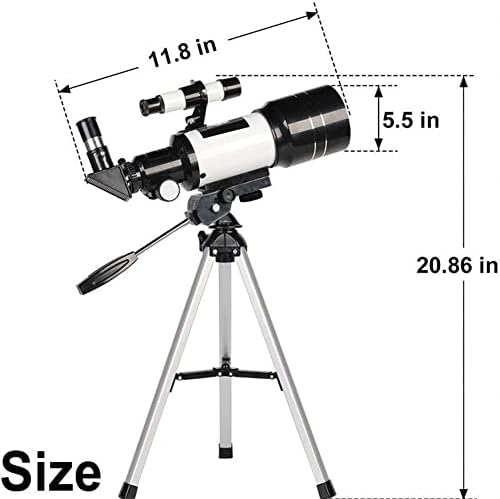 Z & HA Teleskoplar Yetişkinler için, 70mm Diyafram ve 700mm Odak Uzaklığı Profesyonel Astronomi Refrakter Teleskop Çocuklar