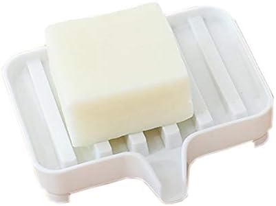 Drenaj Sabunluk, bar sabunluk ile Drenaj Şelale Banyo Mutfak Tezgah Sabun Tepsi Kutusu Çamaşır Beyaz Plastik Sabun Durumda