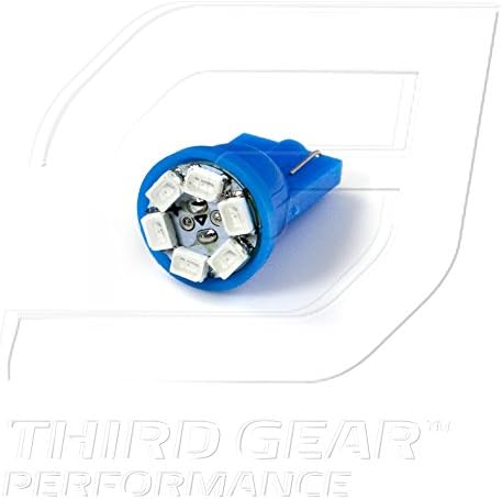 TGP T10 Mavi 6 LED SMD plaka kama ampuller çifti 1997-2005 Chevrolet Venture ile Uyumlu