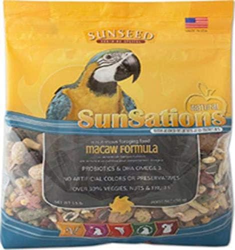 SUNSEED COMPANY 079752 Amerika Papağanı için Yiyecek Arama Sunsations, 3,5 Pound (36052)
