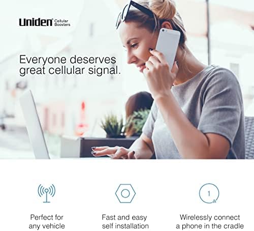 Uniden Link Cradle Cep Telefonu Sinyal Güçlendirici / Güçlendirir 3G/4G | LTE / 5G Hazır / Tüm ABD Taşıyıcıları için - Verizon,