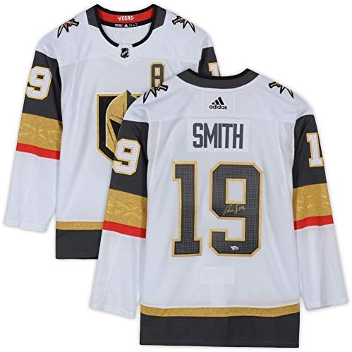 Reilly Smith Vegas Altın Şövalyeleri İmzalı Beyaz Adidas Otantik Forma-İmzalı NHL Formaları