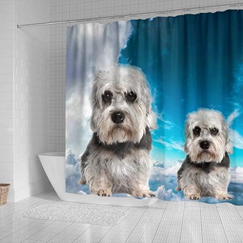 Petscharmed Güzel Dandie Dinmont Terrier Baskı Duş Perdeleri