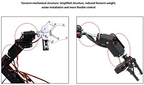 Robot Kol, Robot Pençe, 6DOF Robot Mekanik Kol Kelepçe Pençe Kiti SERBESTLIK DERECELI Manipülatör Endüstriyel Robot Parçaları
