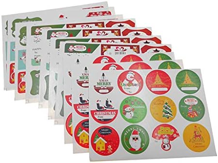 ALİMİTOPİA Noel Yazılabilir Sticker Noel Elemanları Kendinden Yapışkanlı DIY Karikatür Sticker Hediye Sızdırmazlık Dekorasyon