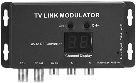 Hilitand UHF TV Bağlantı Modülatör AV RF Dönüştürücü Basit Görünüm Tasarım Sağlam Dayanıklı Malzeme