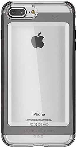 Ghostek Cloak Clear iPhone 7 Plus, İnce Metal Tampon Tasarımlı iPhone 8 Plus Kılıf Darbeye Dayanıklı Ağır Koruma Kablosuz Şarj