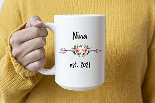 Yeni Nina Hediye, 2021 Nina Hediye Olmak, 2021 Kupa, Nina Est, Yeni Nina için Kahve Kupa, Yılbaşı Hediyeleri, Kupa & Coaster