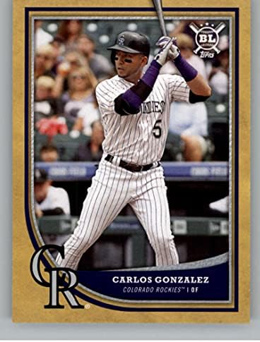 2018 Topps Büyük Lig Altın 293 Carlos Gonzalez Colorado Rockies MLB Ticaret Kartı