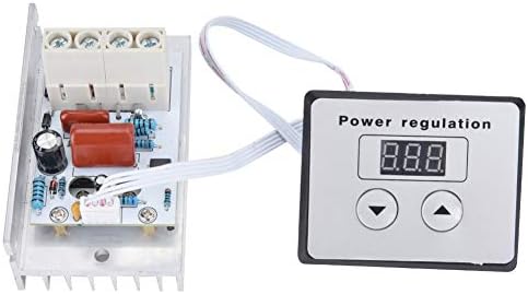 Yosoo Sağlık Dişli SCR gerilim Kontrolörü, 10000 W SCR Yüksek Güç Elektronik Voltaj regülatör modülü Hız Kontrol Dimmer Termostat
