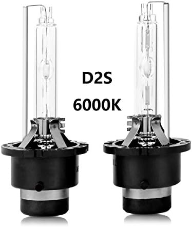 D2S 6000 K HID Xenon Far Yedek Ampuller 35 W Yüksek Ve Düşük Işın ZRSJ Araba Farlar-2 paketi (6000 k, D2S)